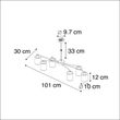 Smart-hanglamp-zwart-verstelbaar-incl.-6-Wifi-B35---Lofty