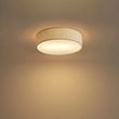 Moderna-plafonska-lampa-bela-sa-somotskim-abažurom-38cm-2-svetla---Luz