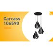 Suspension-industrielle-noire-avec-grille-3-lumières---Carcass
