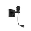 Moderne-wandlamp-zwart-met-flexarm---Brescia-Combi