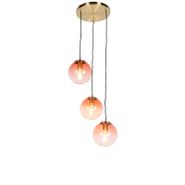 Pendelleuchte-im-Art-Déco-Stil-Messing-45-cm-3-flammig-Rosa---Pallon
