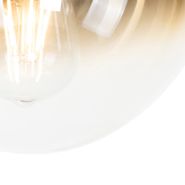 Art-Deco-Ceiling-Light-Black-with-Gold-Glass---Pallon