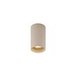 Set-of-4-Modern-Beige-Surface-Mounted-Spotlights-GU10-50mm-Round---Tuba