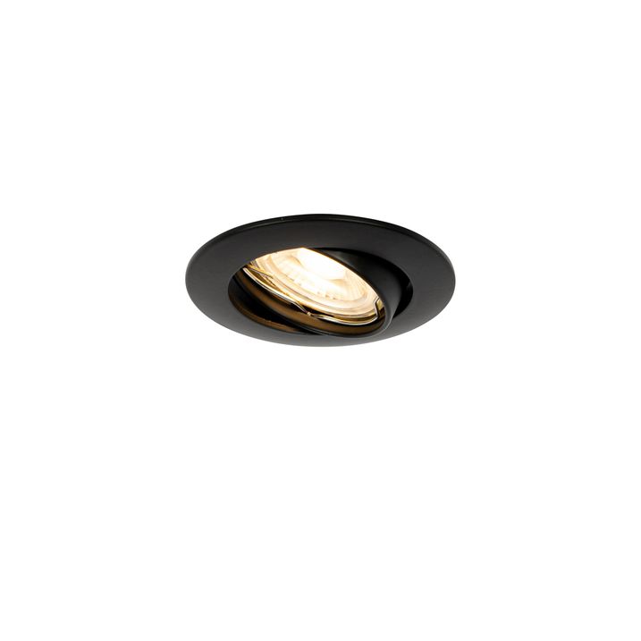 12-tk LED-sisseehitatud valgusti must GU10 35 mm - Edu