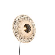 Gudra-sienas-lampa-Bambusa-30-cm-ar-spraudni,-ieskaitot-Wifi-P45---Rina