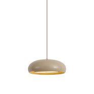 Suspension-rétro-taupe-avec-abat-jour-en-métal-2-lumières---Macaron
