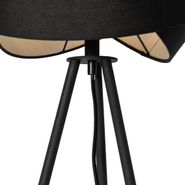 Moderna-podna-lampa-crna---Cloth