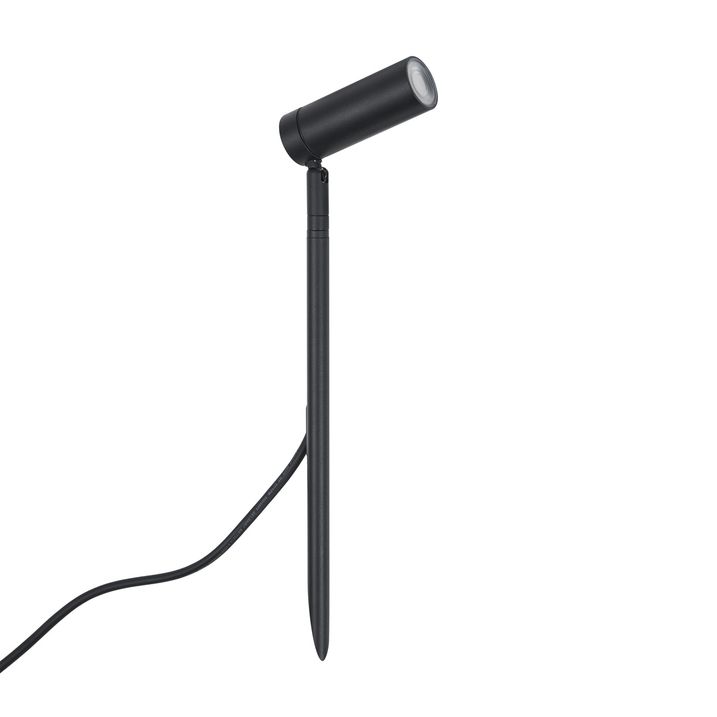 Erdspießstrahler schwarz 40cm inkl. LED Verstellbar IP65 inkl. Kabel und Stecker - Carl