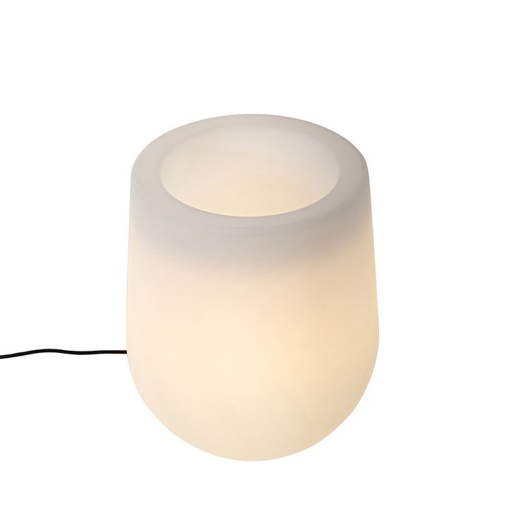 Pametna zunanja talna svetilka cvetlični lonec bela IP44 s WiFi A60 - Flowerpot