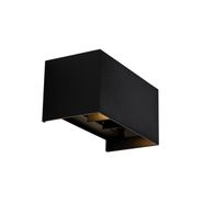 Außenwandleuchte-Schwarz-inkl.-LED-4-Licht-IP54---Edwin
