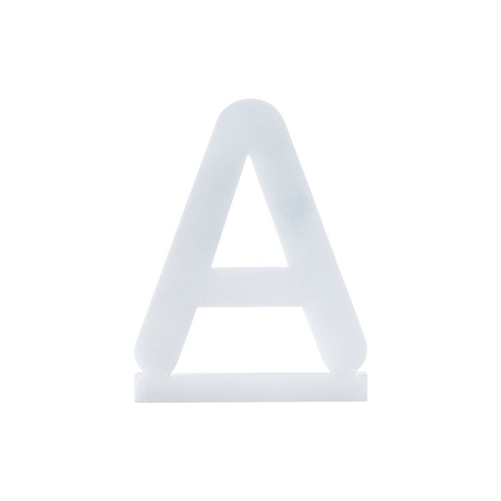 Kunststof letter A voor wandlamp Letterbox