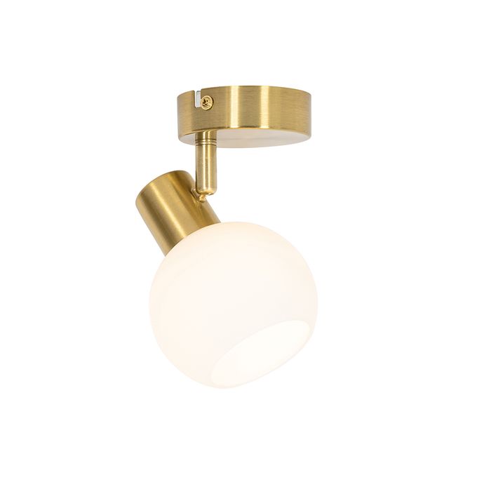 Opal camlı ayarlanabilir altın Art Deco spot - Anouk