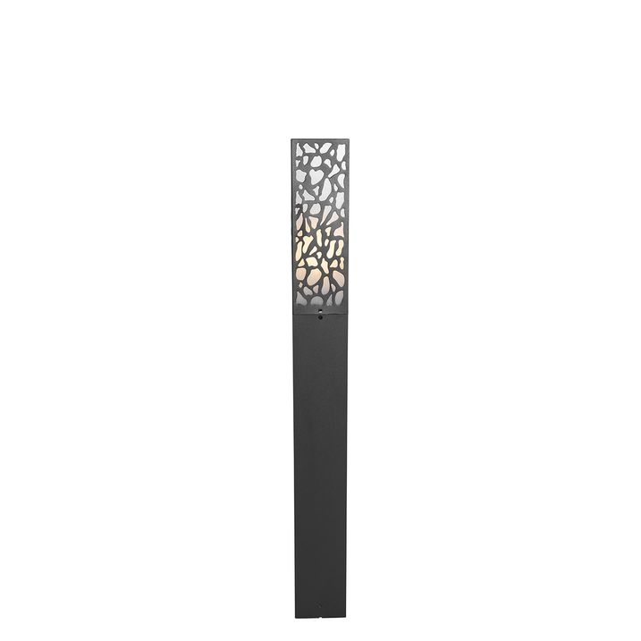 Modern kültéri oszlop lámpa fekete 90 cm IP44 - Nicole