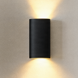 Moderne wandlamp zwart incl. LED 3-staps dimbaar en oplaadbaar - Sabbir