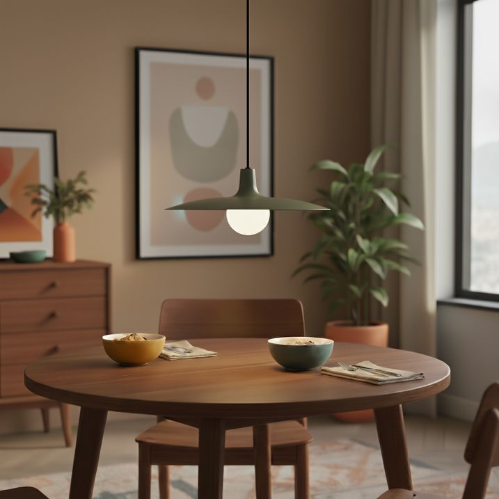Retro hanglamp groen voor railsysteem 1-fase - Slimline Panzi