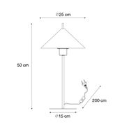 Lámpara-de-mesa-de-diseño-amarilla---Triangolo