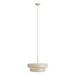 Retro-hanglamp-beige-met-metalen-kap---Ophelia