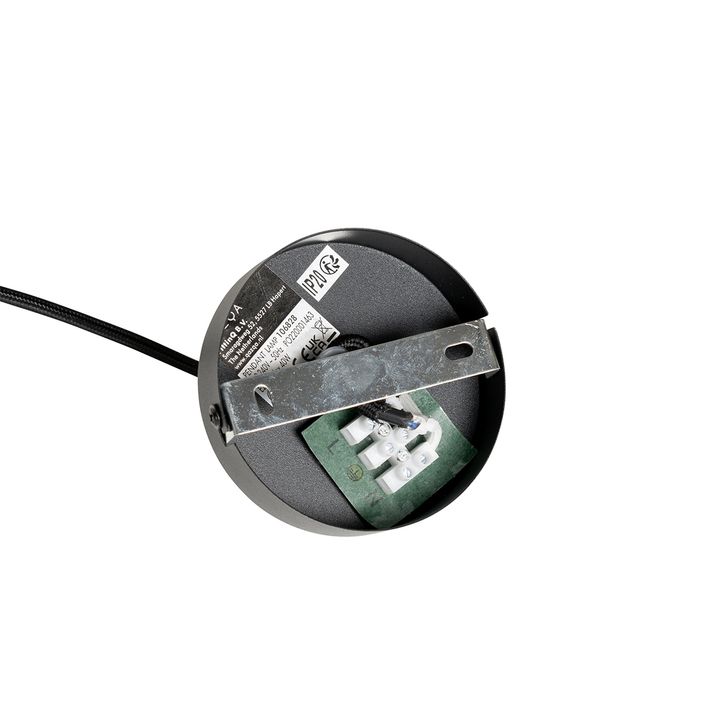 Lampă pendant de design neagră 66cm - Pua