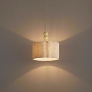 Japandi-hanglamp-beige-met-linnen-kap-50cm---Fedde
