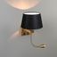 Zidna-lampa-Brescia-Combi-bronza-sa-abažurom-20cm-crna
