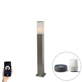 Smart Outdoor Leuchte 80 cm Stahl inkl. Wifi P45 - Malios