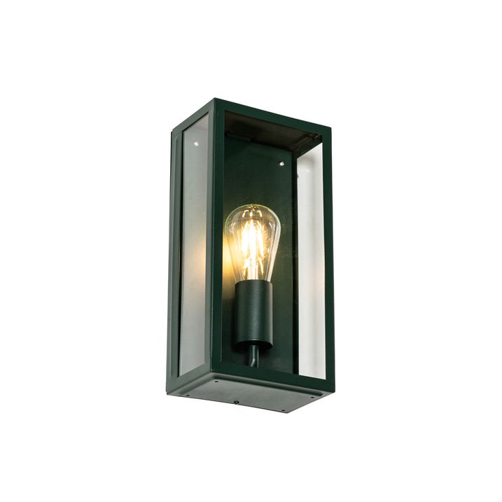 Industrial Outdoor Wall Light Dark Green with Glass IP44 - Rotterdam