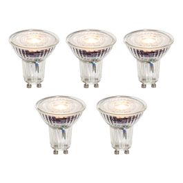 Set od 5 GU10 50mm Zatamnjivih LED Sijalica Prozirne 4.9W 430 lm 2700K