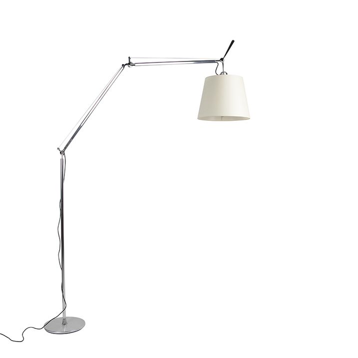 Floor lamp aluminum 285 cm - Artemide Tolomeo Mega Terra