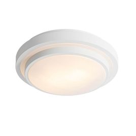 Plafón moderno blanco 35cm 2 luces IP44 - Walden