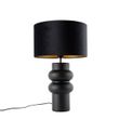 Design-Table-Lamp-Black-Velvet-Shade-Black-with-Gold-35-cm---Alisia