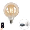 Pametna LED sijalica E27 G125 zlatna 4.9W 470lm 1800-4000K