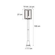 Utendørs-gulvlampe-svart-med-ribbet-glass-100-cm-IP44---Charlois-Ribbed
