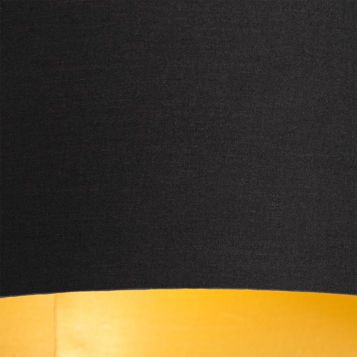 Plafón negro con interior dorado 6 luces - Multidrum