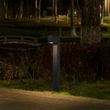 Vonkajšia-lampa-čierna-so-zemným-hrotom-a-káblovou-priechodkou-65-cm-vrátane-zásuvky-IP44---Baleno