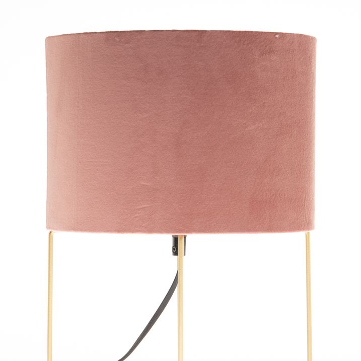 Moderna stolna lampa roze sa zlatom - Rosalina