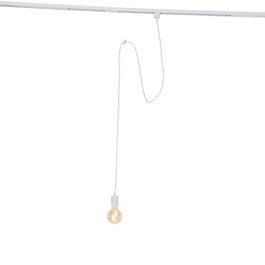 Lampe suspendue blanche pour système de rail monophasé - Iconic Cavalux