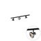 Modern railsysteem met 3 zwarte spots 1-fase 100 cm - Iconic Jeany
