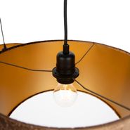 Závesná-lampa-čierna-s-tienidlom-s-krokodílím-vzorom-a-zlatým-interiérom-35-cm-3-svetlá---Cava