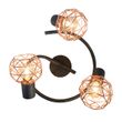 Moderne-spot-zwart-met-koper-3-lichts---Mesh
