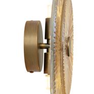 Art-Deco-wandlamp-donker-brons-met-amber-glas-2-lichts---Moonstruck