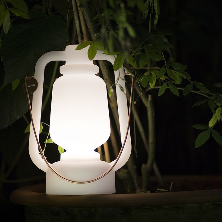 Şarj Edilebilir Masa Lambası 30 cm IP44 Beyaz - Storm Small
