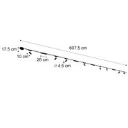 Sistema-di-illuminazione-su-binario-con-8-faretti-e-4-plafoniere-nere-monofase---Magnetic-Gert-Puntua