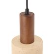 Japandi-hanglamp-walnoot-hout-met-beige-kap-5-lichts---Henge