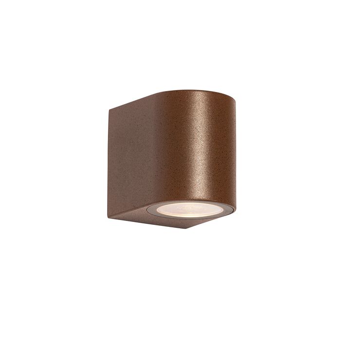 Modern utomhusvägglampa rostbrun plast oval - Baleno