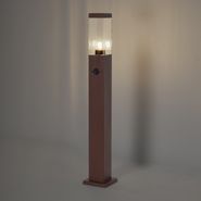 Utendørs-lampe-rustbrun-med-klart-glass-80-cm-IP44-med-stikkontakt-og-bevegelsessensor---Malios