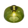 Retro-plafondlamp-zwart-met-groen-glas---Bizle