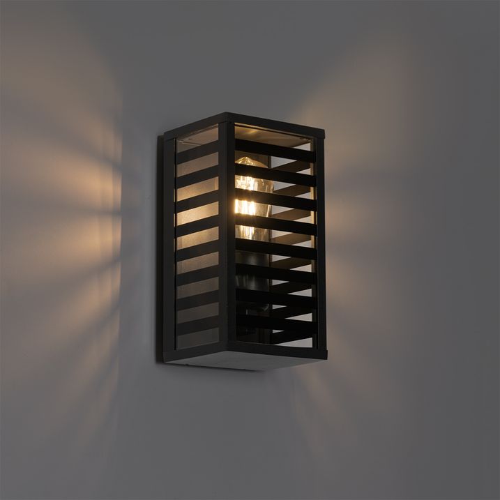 Lampa de perete exterioara moderna neagra 26 cm IP44 - Reims