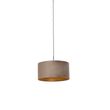Hanglamp-met-velours-kap-taupe-met-goud-50-cm---Combi