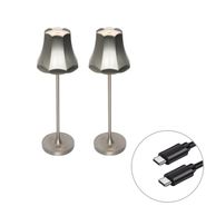 Set-of-2-Retro-Table-Lamps-Gunmetal-Rechargeable-IP44---Granny