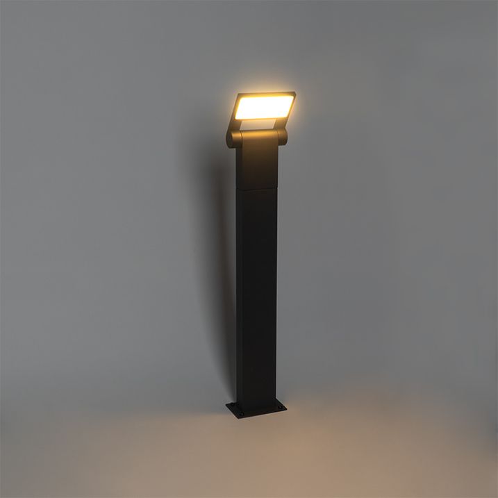 Moderní venkovní sloup Anthracite 60 cm vč. LED IP54 - Zane